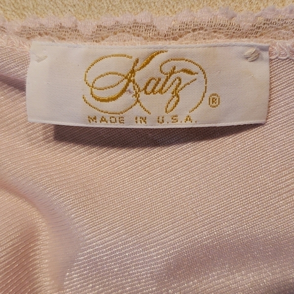 Vintage Katz USA Made Nightie Pink VGUC - Picture 4 of 9